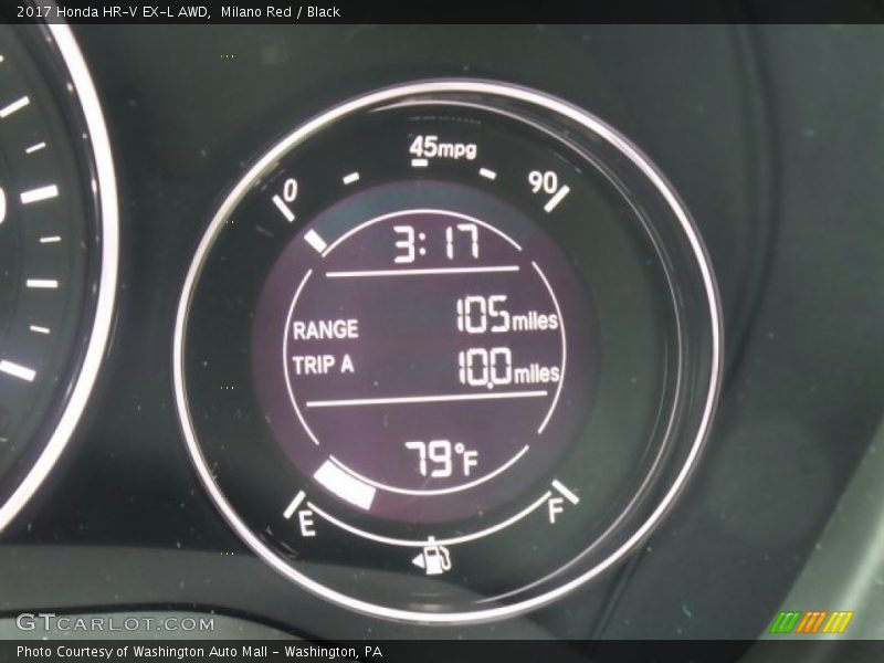 Milano Red / Black 2017 Honda HR-V EX-L AWD