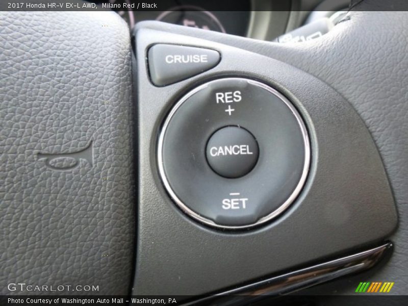 Milano Red / Black 2017 Honda HR-V EX-L AWD