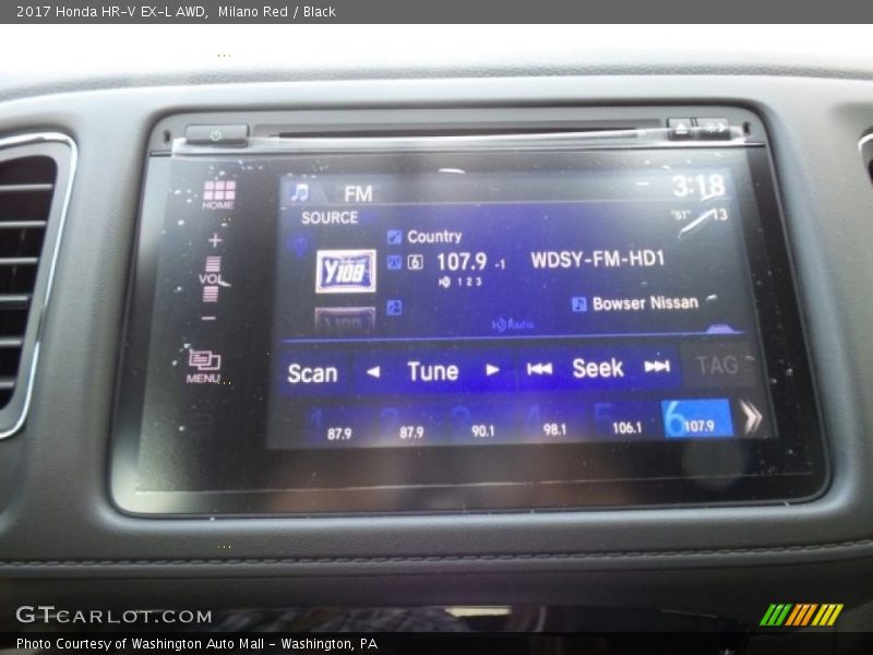 Milano Red / Black 2017 Honda HR-V EX-L AWD