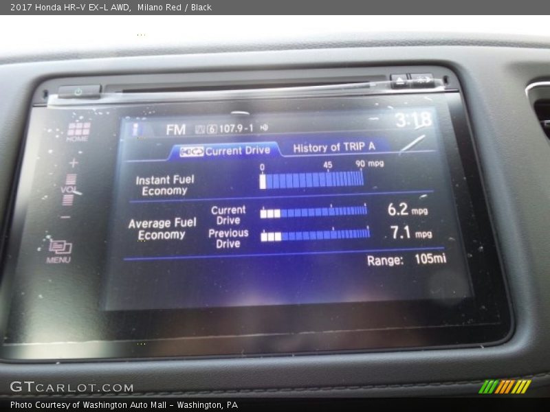 Milano Red / Black 2017 Honda HR-V EX-L AWD