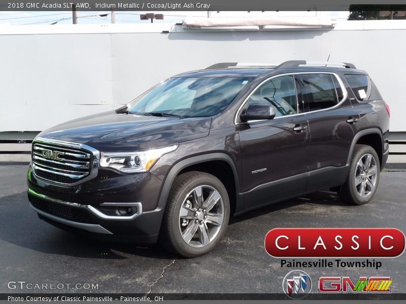 Iridium Metallic / Cocoa/Light Ash Gray 2018 GMC Acadia SLT AWD