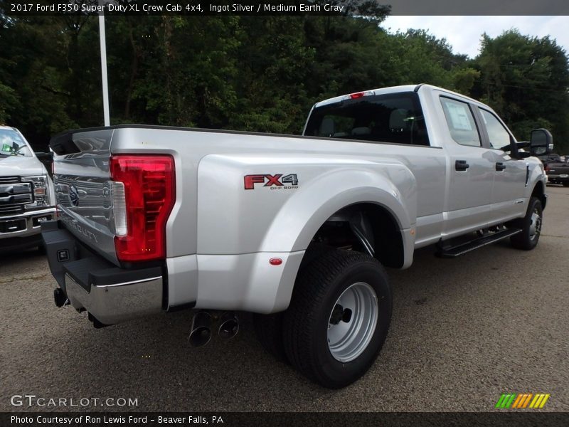 Ingot Silver / Medium Earth Gray 2017 Ford F350 Super Duty XL Crew Cab 4x4