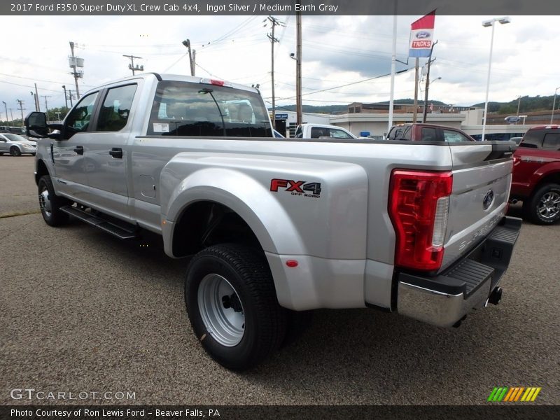 Ingot Silver / Medium Earth Gray 2017 Ford F350 Super Duty XL Crew Cab 4x4