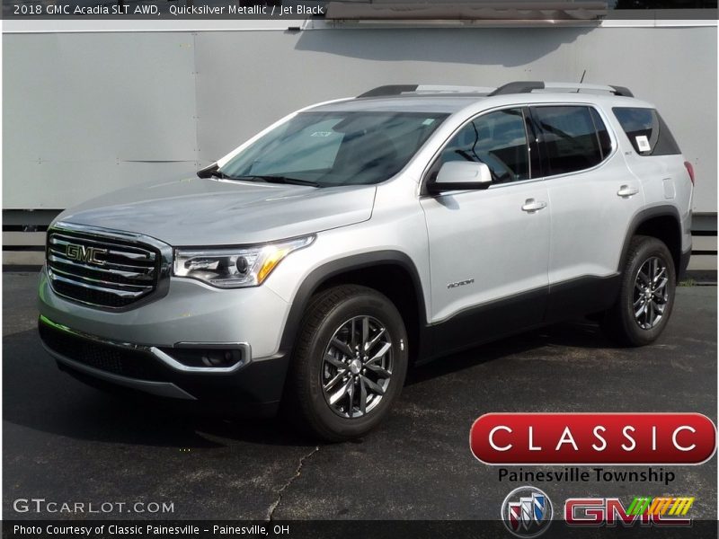 Quicksilver Metallic / Jet Black 2018 GMC Acadia SLT AWD