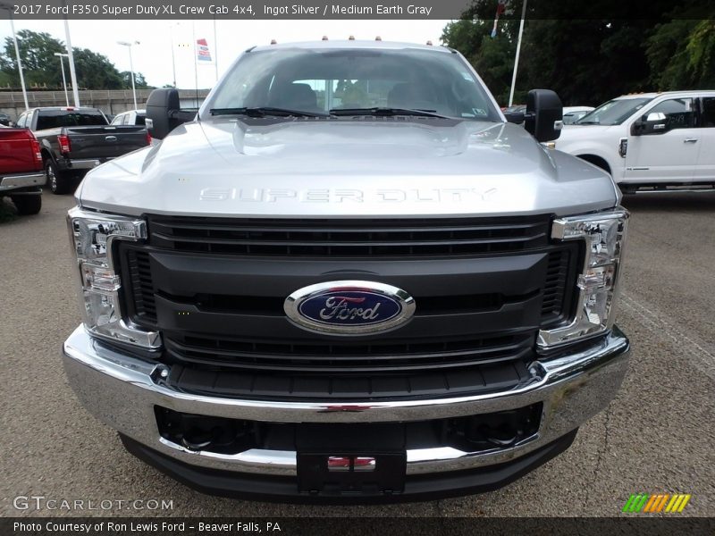 Ingot Silver / Medium Earth Gray 2017 Ford F350 Super Duty XL Crew Cab 4x4