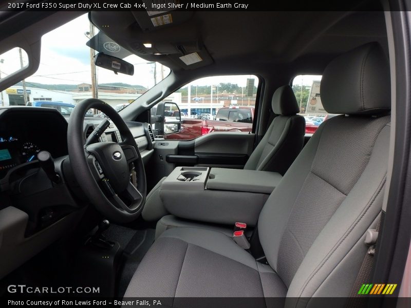 Ingot Silver / Medium Earth Gray 2017 Ford F350 Super Duty XL Crew Cab 4x4