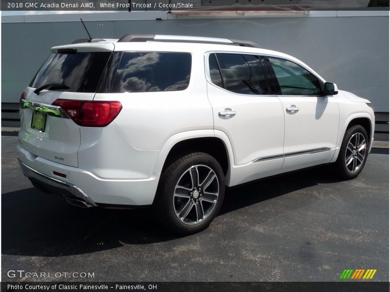 White Frost Tricoat / Cocoa/Shale 2018 GMC Acadia Denali AWD