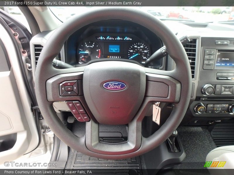 Ingot Silver / Medium Earth Gray 2017 Ford F350 Super Duty XL Crew Cab 4x4