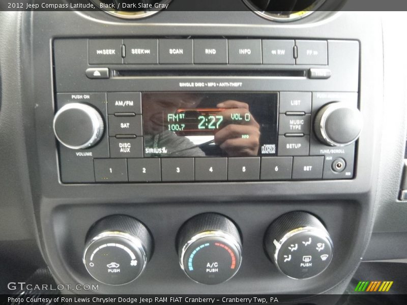 Black / Dark Slate Gray 2012 Jeep Compass Latitude