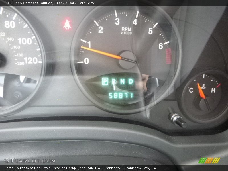 Black / Dark Slate Gray 2012 Jeep Compass Latitude