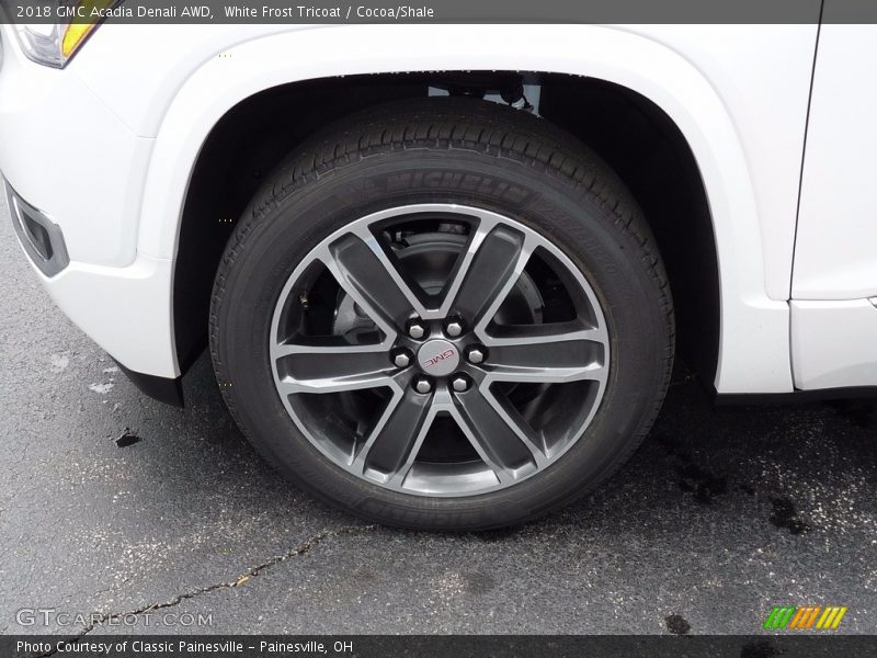 White Frost Tricoat / Cocoa/Shale 2018 GMC Acadia Denali AWD