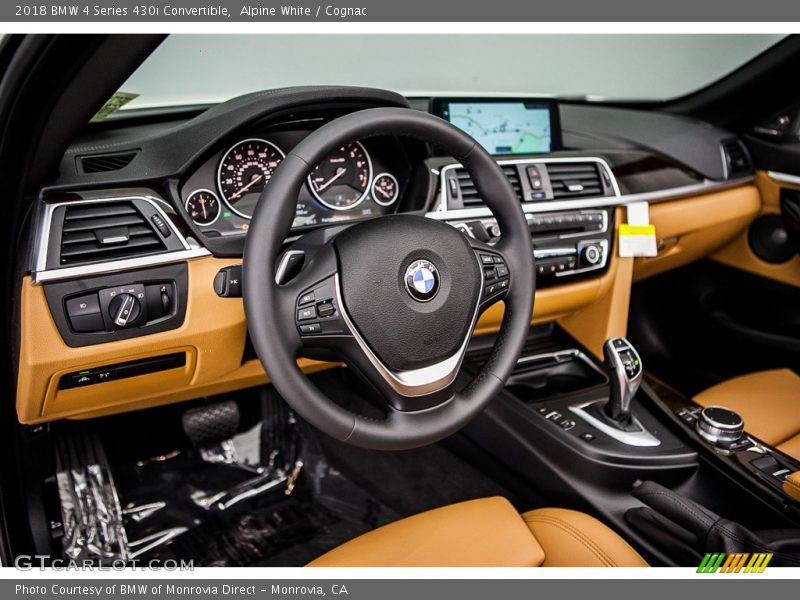 Alpine White / Cognac 2018 BMW 4 Series 430i Convertible