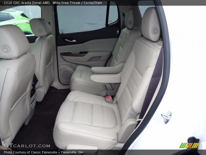 White Frost Tricoat / Cocoa/Shale 2018 GMC Acadia Denali AWD