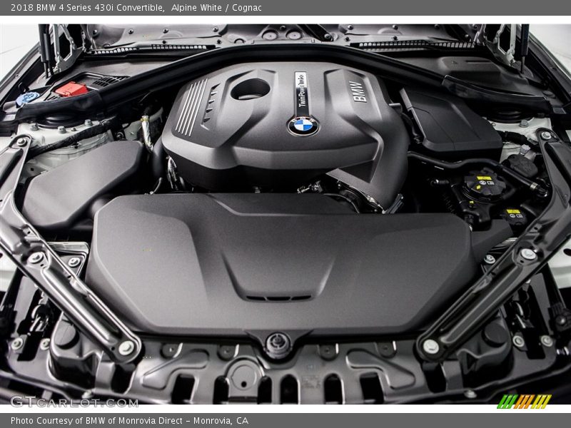 Alpine White / Cognac 2018 BMW 4 Series 430i Convertible