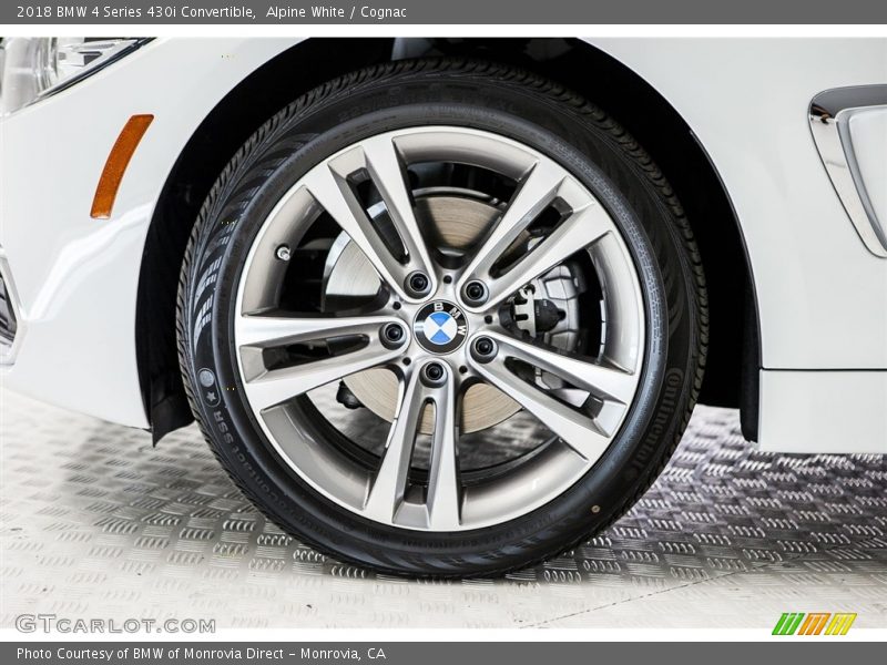 Alpine White / Cognac 2018 BMW 4 Series 430i Convertible