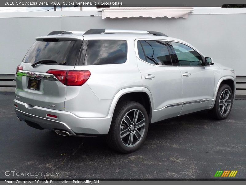 Quicksilver Metallic / Cocoa/Shale 2018 GMC Acadia Denali AWD