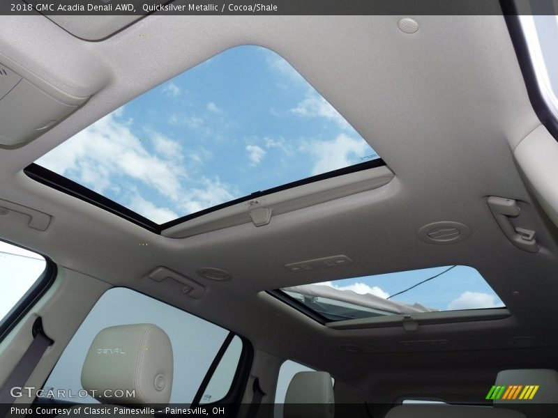 Sunroof of 2018 Acadia Denali AWD