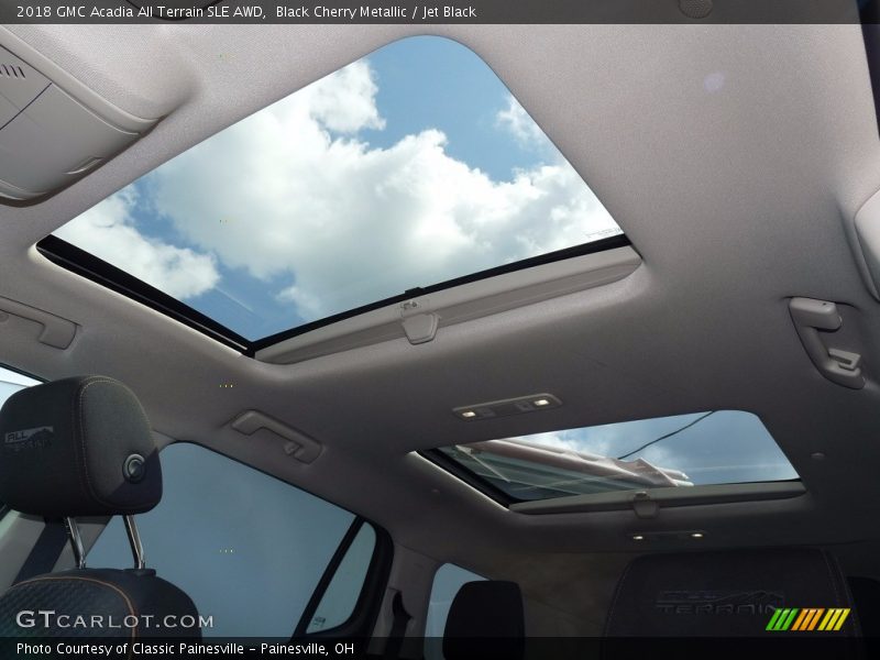 Black Cherry Metallic / Jet Black 2018 GMC Acadia All Terrain SLE AWD