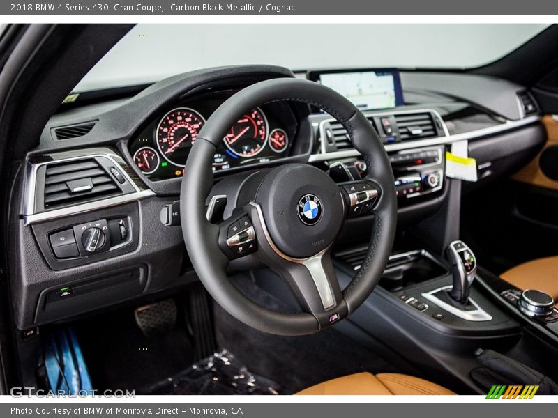 Carbon Black Metallic / Cognac 2018 BMW 4 Series 430i Gran Coupe