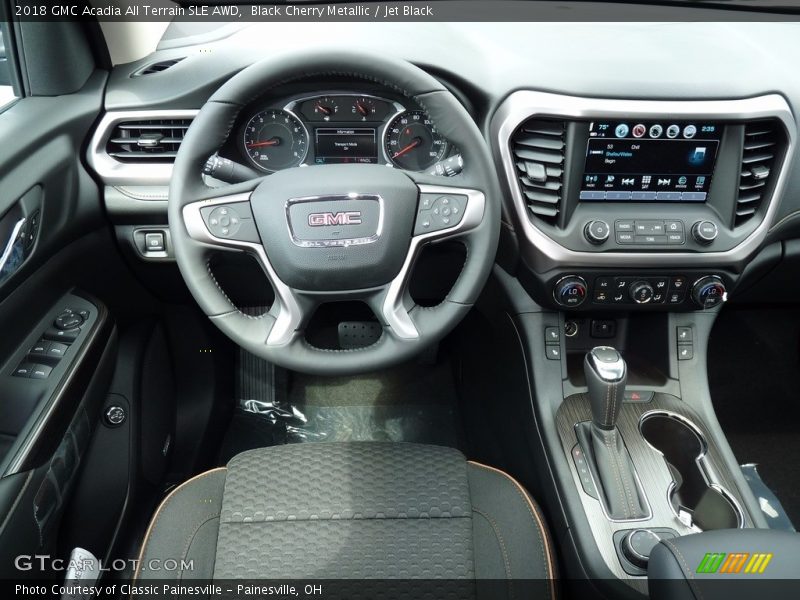 Black Cherry Metallic / Jet Black 2018 GMC Acadia All Terrain SLE AWD