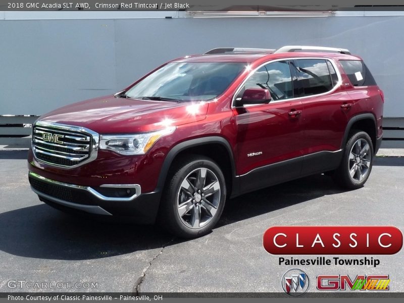 Crimson Red Tintcoat / Jet Black 2018 GMC Acadia SLT AWD