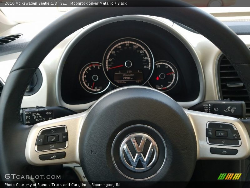 Moonrock Silver Metallic / Black 2016 Volkswagen Beetle 1.8T SEL