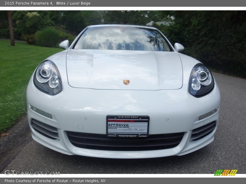 White / Luxor Beige 2015 Porsche Panamera 4