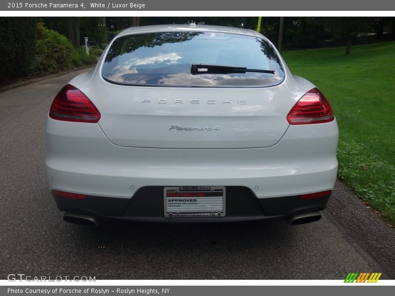 White / Luxor Beige 2015 Porsche Panamera 4