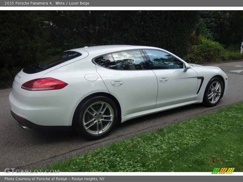 White / Luxor Beige 2015 Porsche Panamera 4
