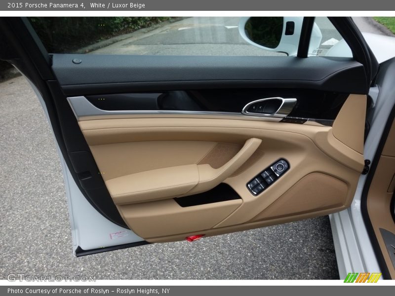 White / Luxor Beige 2015 Porsche Panamera 4