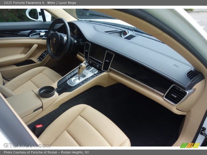 White / Luxor Beige 2015 Porsche Panamera 4