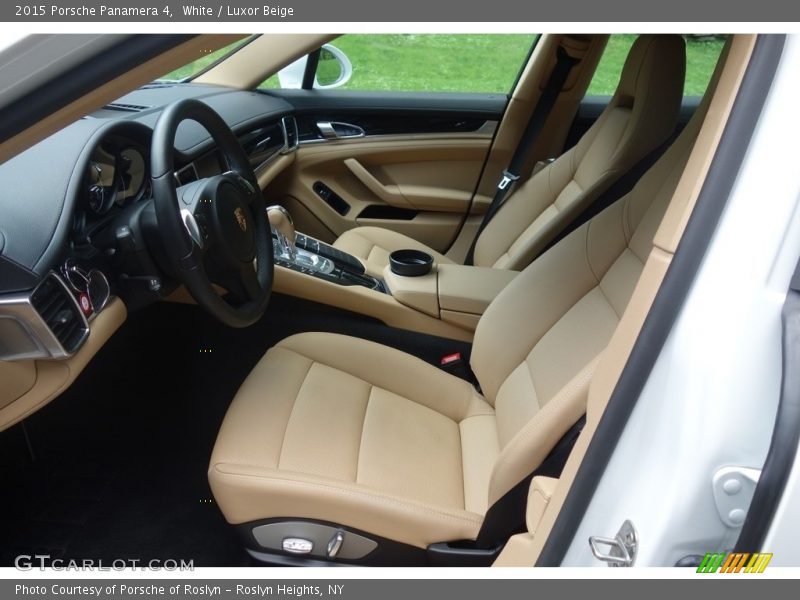 White / Luxor Beige 2015 Porsche Panamera 4