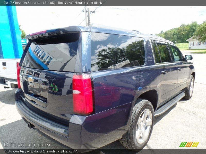 Blue Velvet Metallic / Jet Black 2017 Chevrolet Suburban LS 4WD