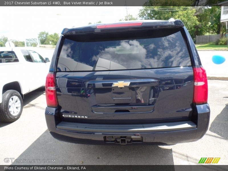 Blue Velvet Metallic / Jet Black 2017 Chevrolet Suburban LS 4WD