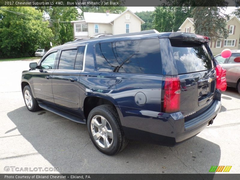 Blue Velvet Metallic / Jet Black 2017 Chevrolet Suburban LS 4WD