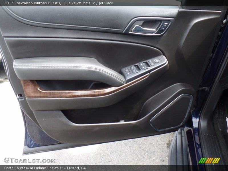 Blue Velvet Metallic / Jet Black 2017 Chevrolet Suburban LS 4WD