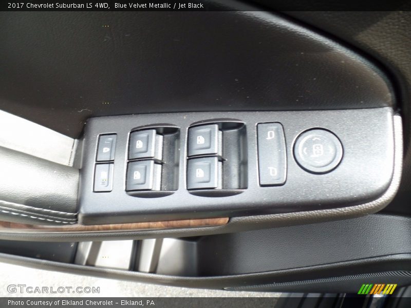 Blue Velvet Metallic / Jet Black 2017 Chevrolet Suburban LS 4WD