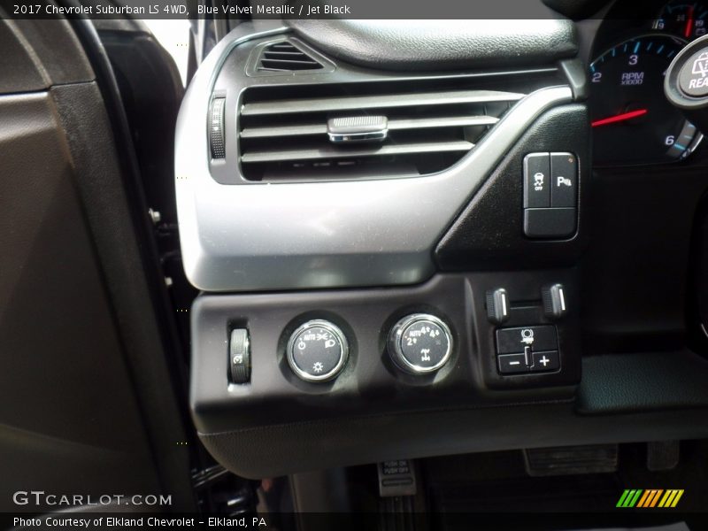 Blue Velvet Metallic / Jet Black 2017 Chevrolet Suburban LS 4WD