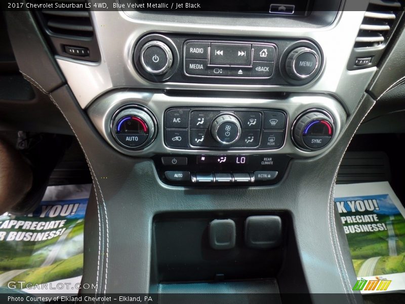 Blue Velvet Metallic / Jet Black 2017 Chevrolet Suburban LS 4WD