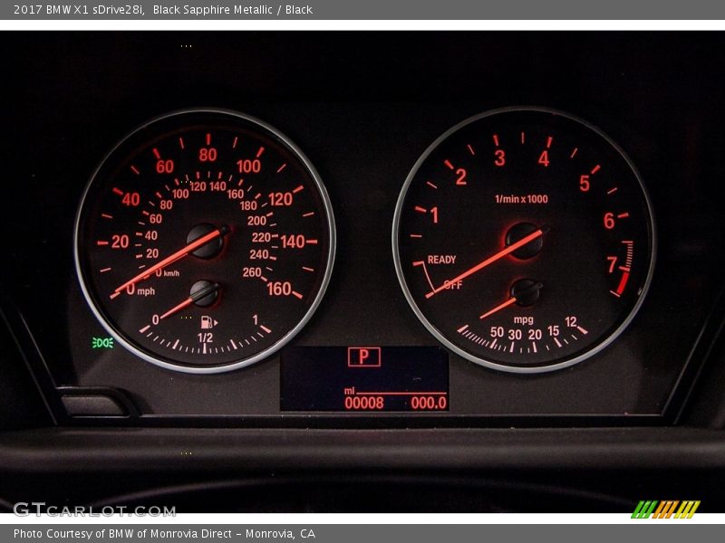 Black Sapphire Metallic / Black 2017 BMW X1 sDrive28i