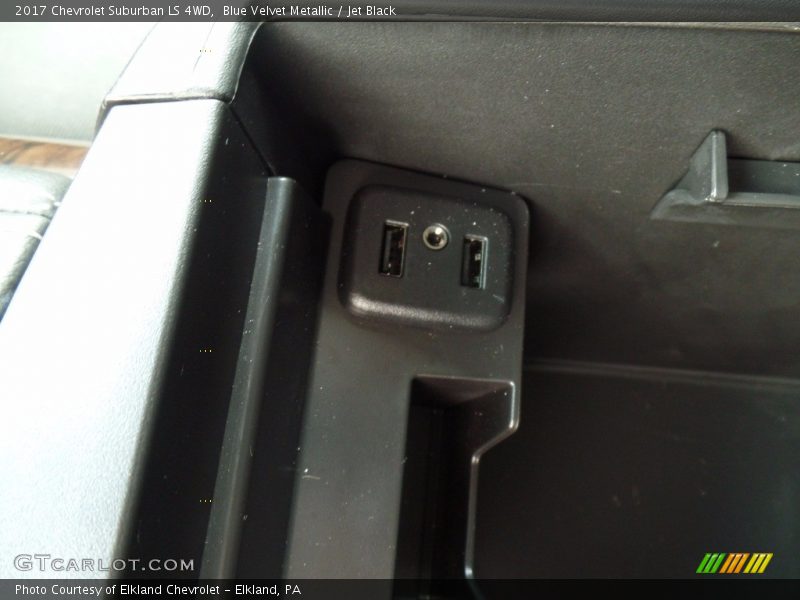 Blue Velvet Metallic / Jet Black 2017 Chevrolet Suburban LS 4WD