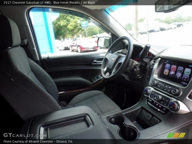Blue Velvet Metallic / Jet Black 2017 Chevrolet Suburban LS 4WD