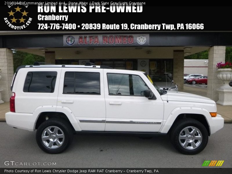 Stone White / Dark Slate Gray/Light Graystone 2006 Jeep Commander Limited 4x4