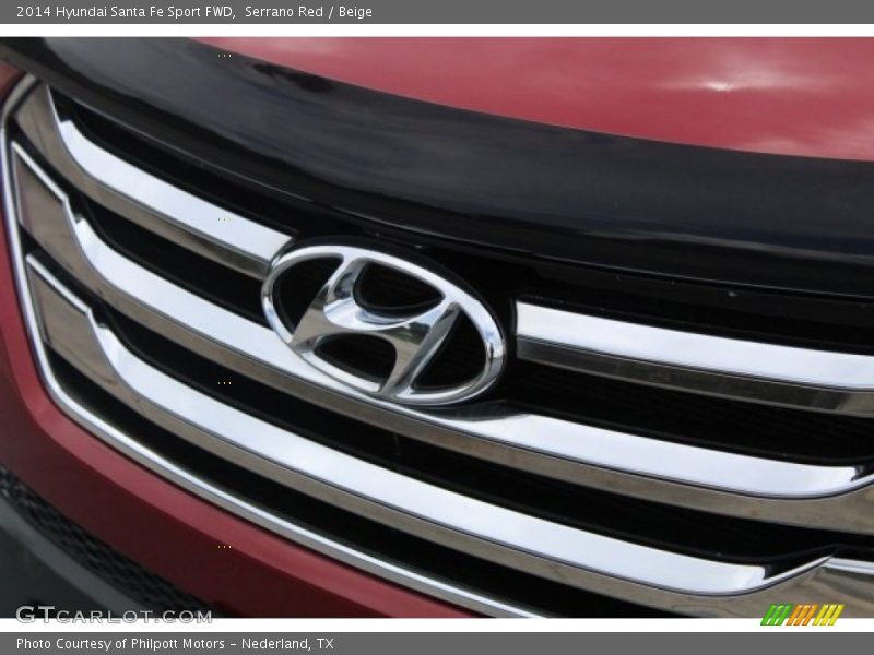 Serrano Red / Beige 2014 Hyundai Santa Fe Sport FWD