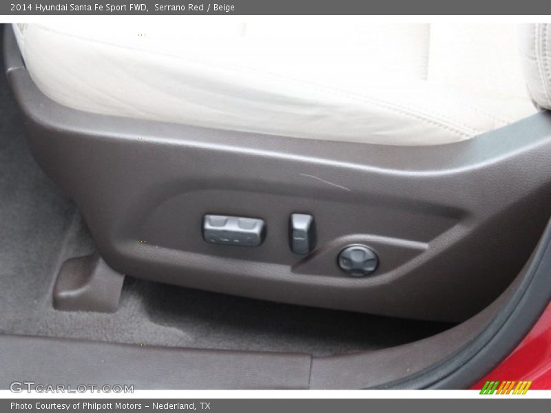 Serrano Red / Beige 2014 Hyundai Santa Fe Sport FWD