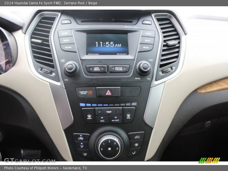 Serrano Red / Beige 2014 Hyundai Santa Fe Sport FWD