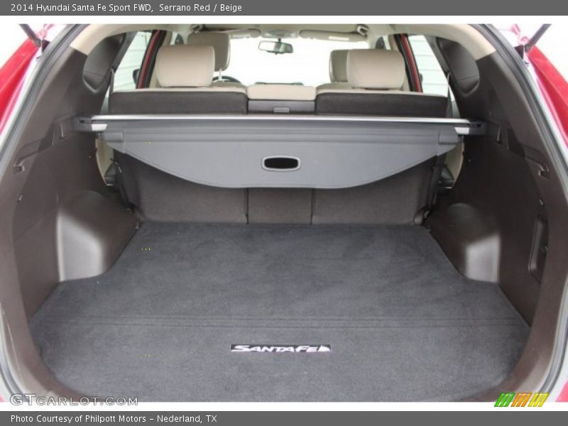 Serrano Red / Beige 2014 Hyundai Santa Fe Sport FWD