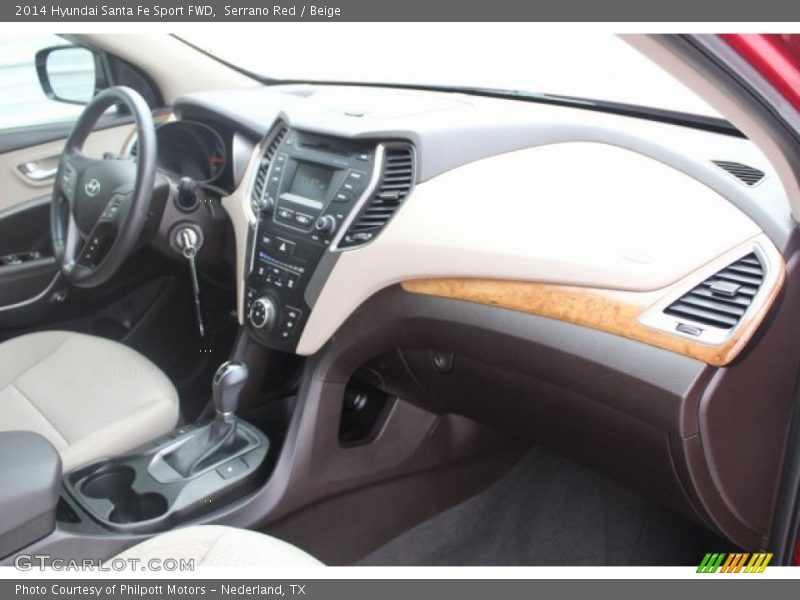 Serrano Red / Beige 2014 Hyundai Santa Fe Sport FWD