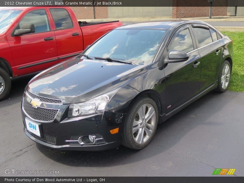 Black Granite Metallic / Jet Black/Brick 2012 Chevrolet Cruze LTZ