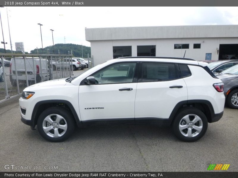  2018 Compass Sport 4x4 White